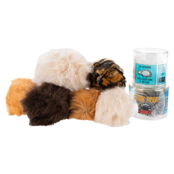 A Collection of Plush Star Trek Tribbles.