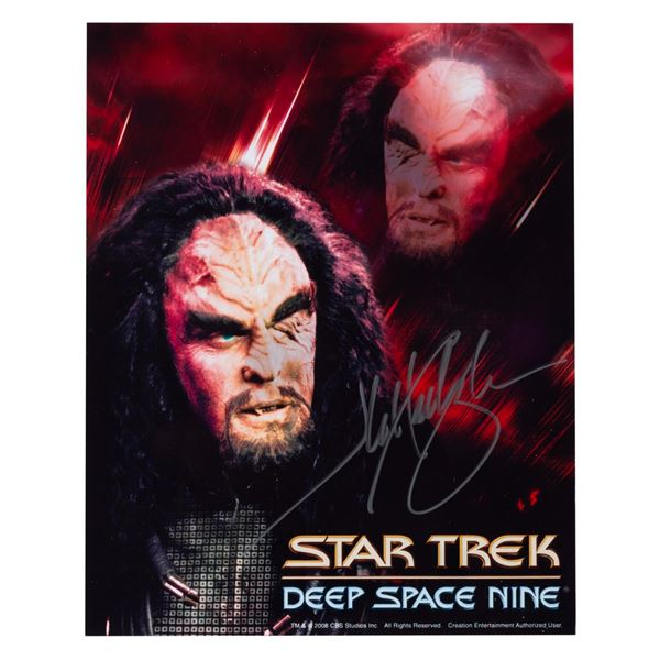 A "Star Trek: Deep Space Nine" Signed General Martok Photo.