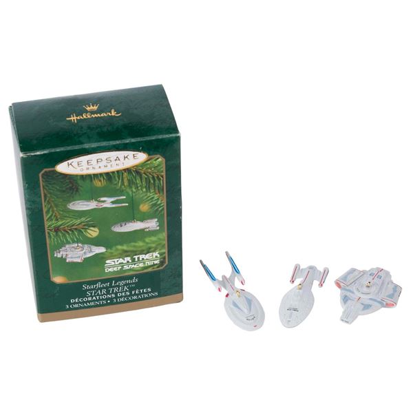 A Set of Star Trek Starfleet Legends Mini Ornaments.