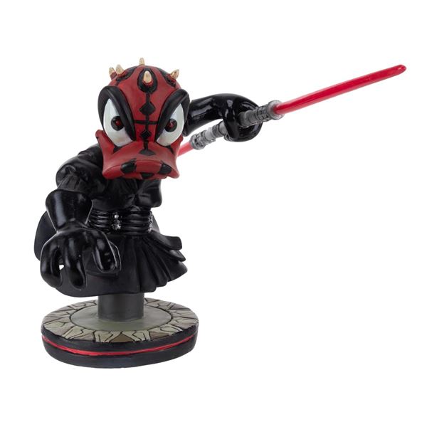 A Donald Duck as Darth Maul Figurine.