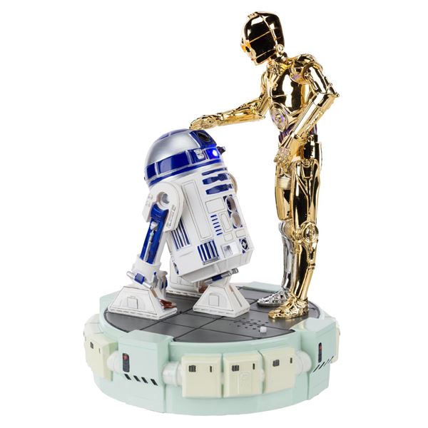 A Star Wars Limited Edition C-3PO and R2-D2 Figurine.