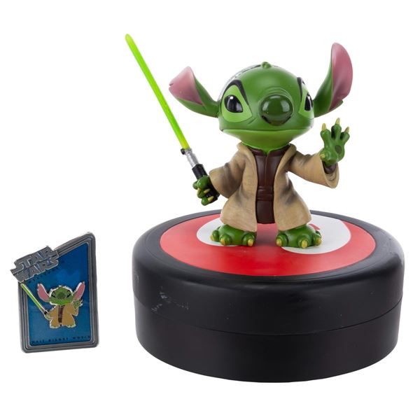 A Star Wars Stitch as Yoda Medium Fig with Pin.