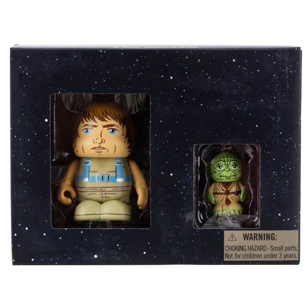 A "Star Wars" Luke Skywalker and Yoda Vinylmation Set.