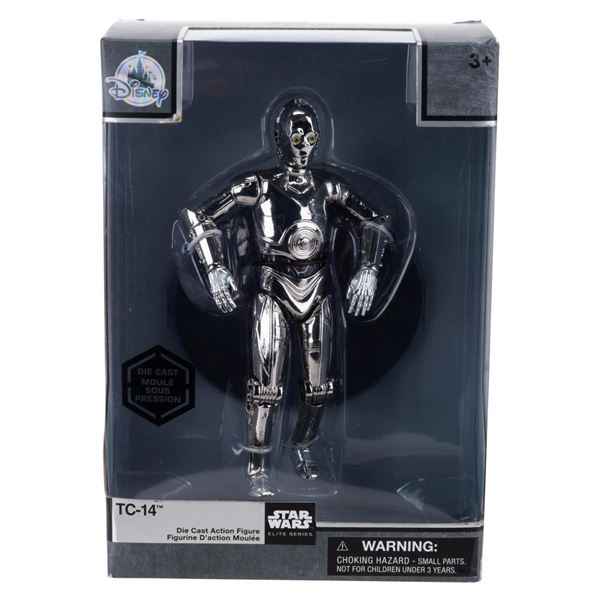 A Disney Parks Star Wars TC-14 Die-Cast Figure.