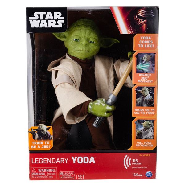 A Legendary Yoda Interactive Toy.