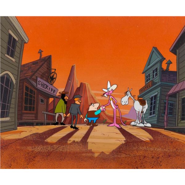 "The New Pink Panther Show" Original Production Cels and Background.