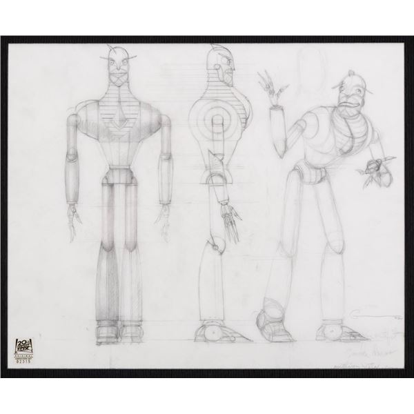 A "Robots" Phineas T. Ratchet Model Drawing.