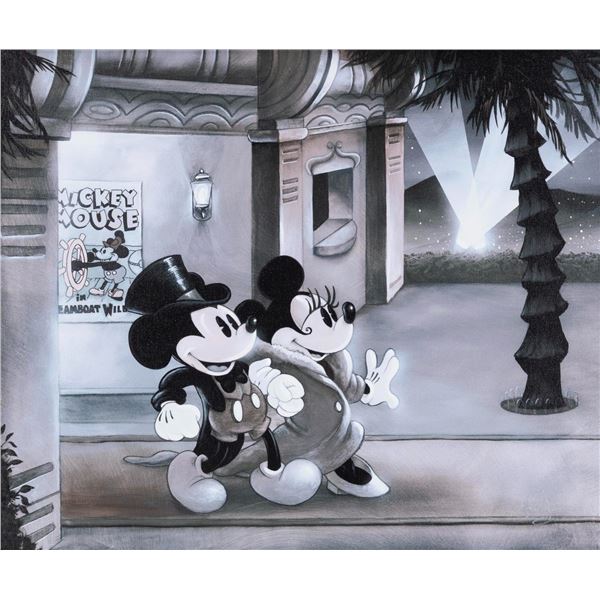 A Mickey and Minnie Canvas Print by James C Mulligan.