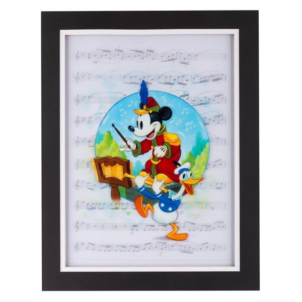 A "The Band Concert Music Sheet" Lithograph on Cel.