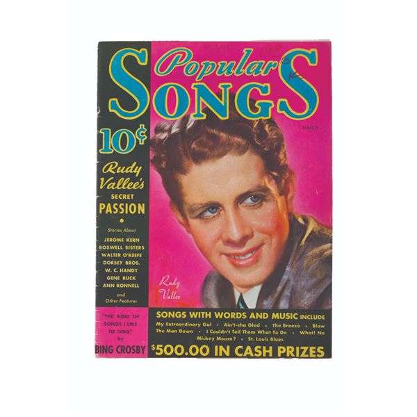 A 1935 Popular Songs Magazine With "What, No Mickey Mouse?"