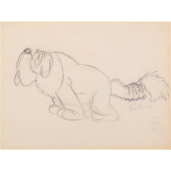 An Original Production Drawing from "More Kittens."