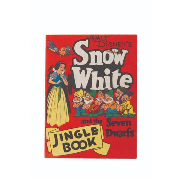 A 1938 "Snow White and the Seven Dwarfs" Jingle Book.