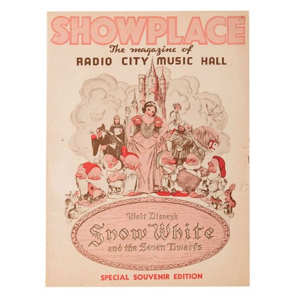 A 1938 Snow White Radio City Music Hall Souvenir Program.