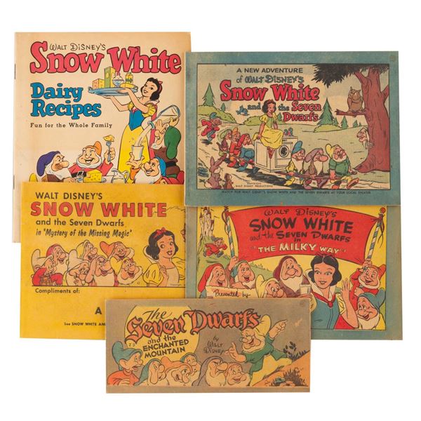 A Set of "Snow White and the Seven Dwarfs" Promotional Booklets.