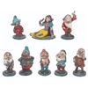 Image 1 : A Rare Set of "Snow White and the Seven Dwarfs" Metal Figurines.