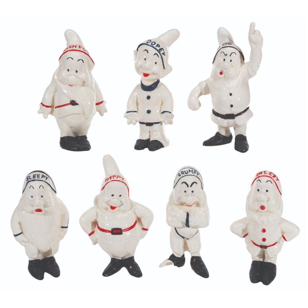 A Set of "Snow White and the Seven Dwarfs" Figurines.
