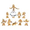 Image 1 : A Set of 24k Gold "Snow White" Crystal Figurines.