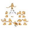Image 2 : A Set of 24k Gold "Snow White" Crystal Figurines.