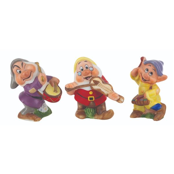 Three "Snow White" Dwarf Figurines by Schmid.