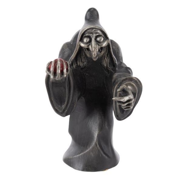 A "Snow White" Old Hag Pewter Sculpture.