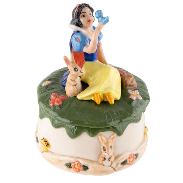 A Michael Lawrence Snow White Ceramic Trinket Box.
