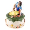 Image 2 : A Michael Lawrence Snow White Ceramic Trinket Box.