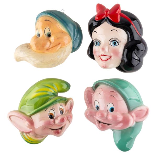 A Collection of "Snow White and the Seven Dwarfs" Wall Plaque.