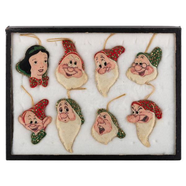 A "Snow White and the Seven Dwarfs" Felt Ornament Set.