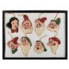 Image 1 : A "Snow White and the Seven Dwarfs" Felt Ornament Set.
