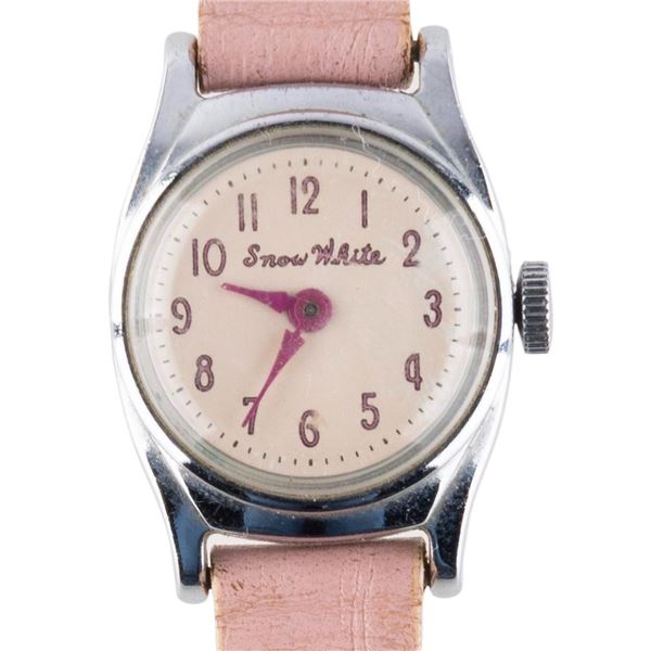 A Snow White Child’s Pink Wristwatch.
