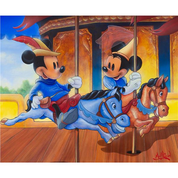 A Mickey & Minnie Mouse Original Painting by James C Mulligan.