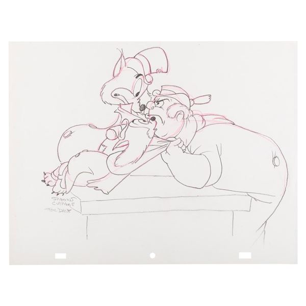 A Shamus Culhane "Pinocchio" Drawing.