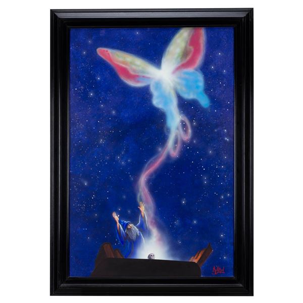 An Original "The Sorcerer's Apprentice" Painting by James C Mulligan.