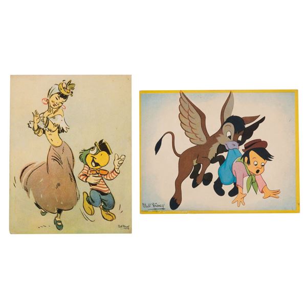 A Pair of "Saludos Amigos" and "Three Caballeros" Postcards.