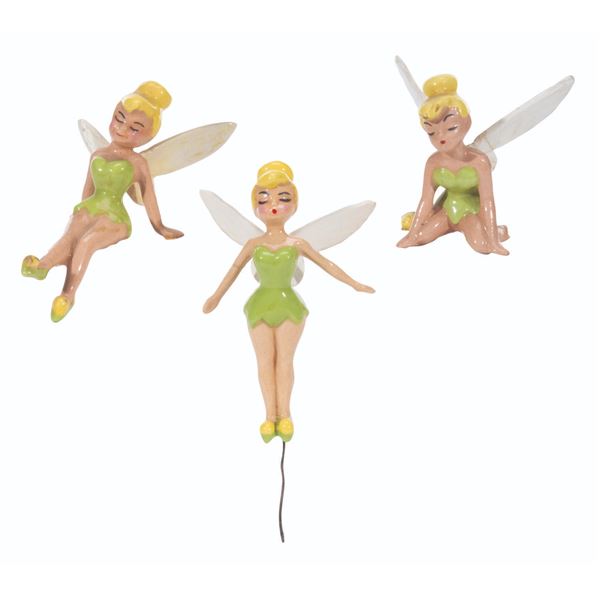 A Collection of Hagen-Renaker Tinker Bell Figurines.