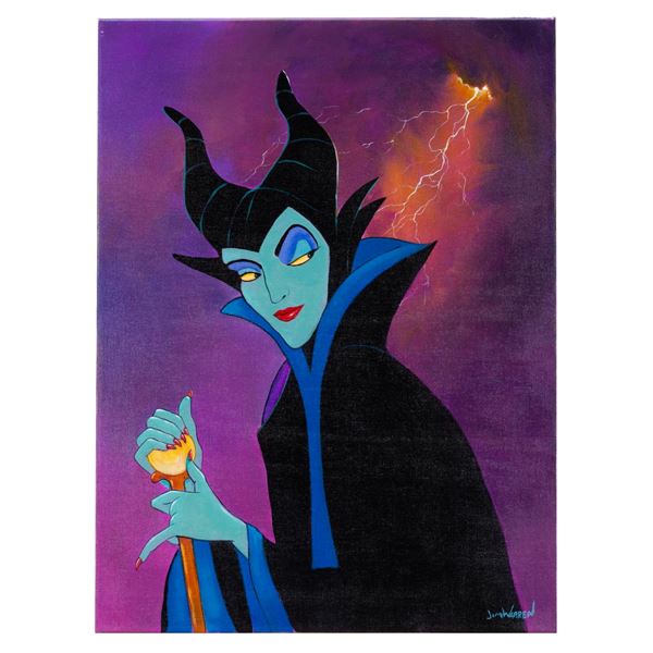 An Original Painting of Maleficent by Jim Warren.