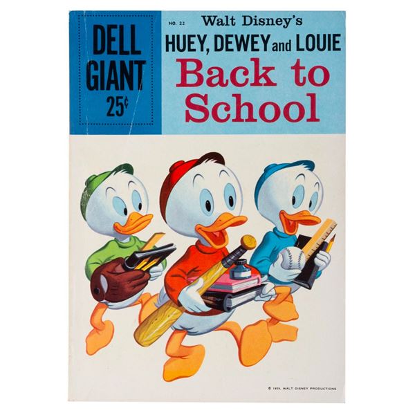 A 1959 Huey Dewy and Louie Back to School Comic Book.