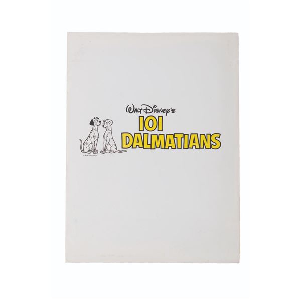 A "101 Dalmatians" Re-Release Press Kit.