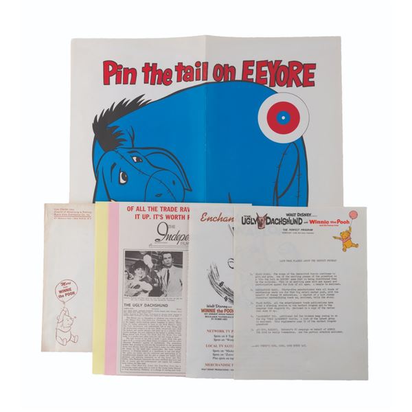 A Promotional Packet for "Winnie the Pooh and the Honey Tree" and "The Ugly Dachshund."