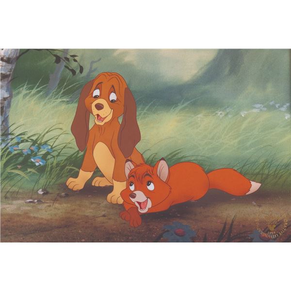 A "The Fox and the Hound" Commemorative Lithograph.