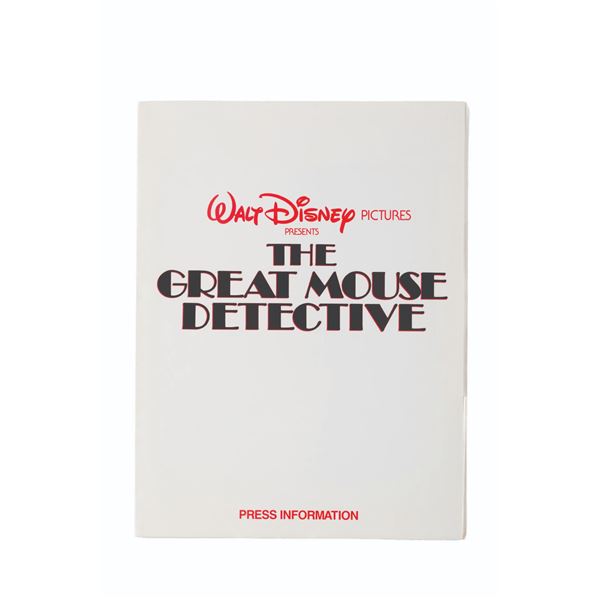 A "The Great Mouse Detective" Press Kit.