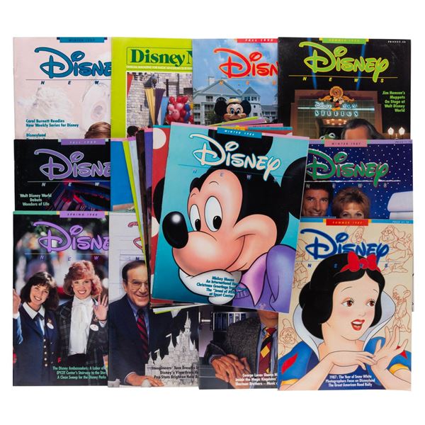 A Collection of 1980s-90s Disney News Magazines.