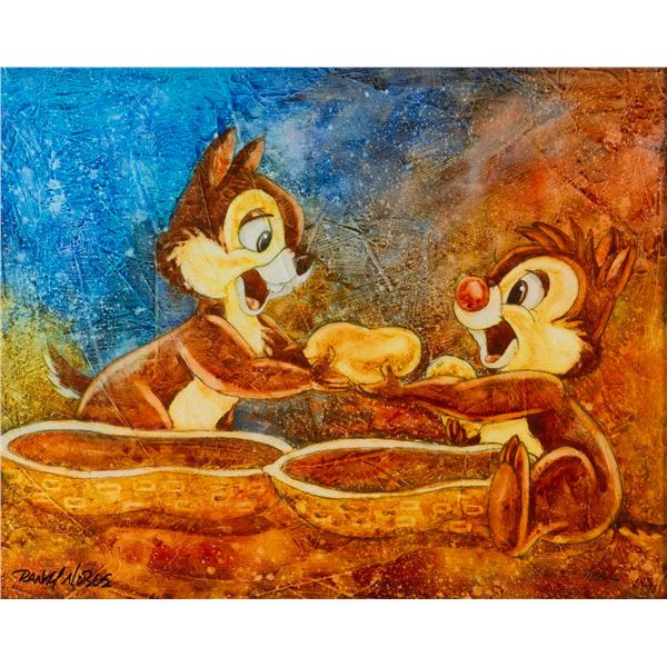 A Chip 'n' Dale "The Gift" Framed Giclee by Randy Noble.
