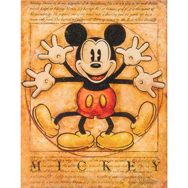 A "Renaissance Mickey Mouse" Canvas Print by Darren Wilson.