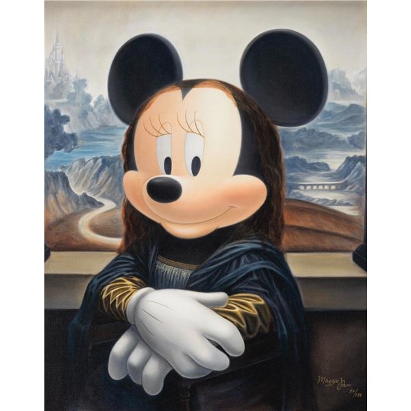 A "Minnie Lisa" Canvas Print by Maggie Parr.