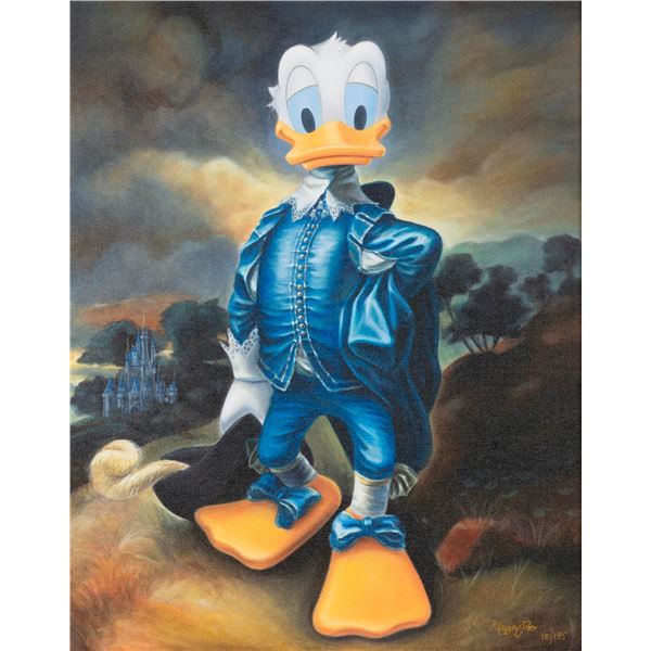 A "Blue Duck" Canvas Print by Maggie Parr.