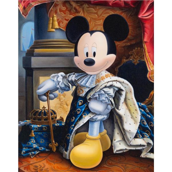 A "King Mickey" Canvas Print by Maggie Parr.