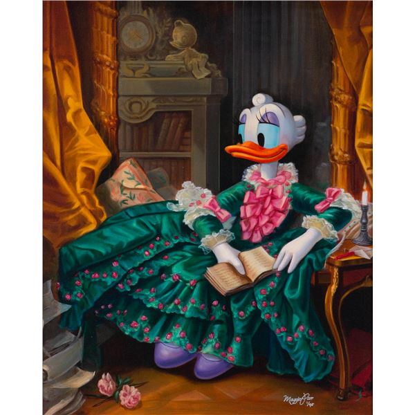 A "Madame Pompiduck" Canvas Print by Maggie Parr.