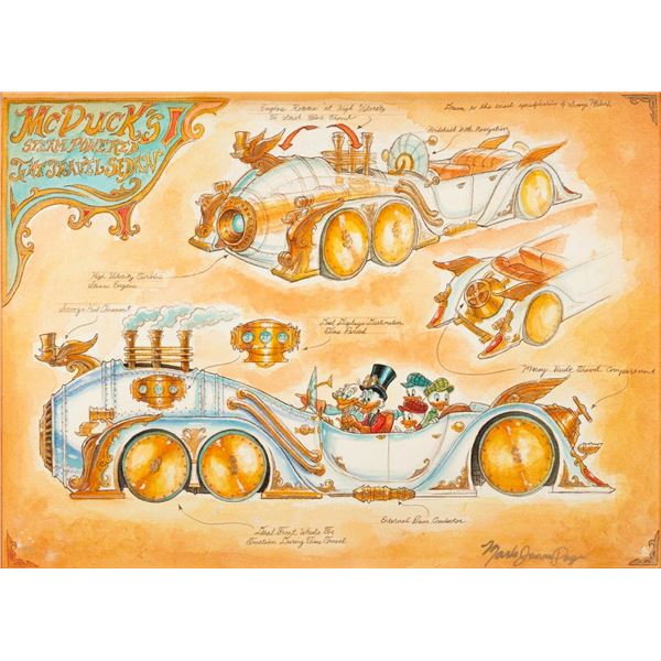 A Steampunk Scrooge McDuck Artist Proof Canvas Print.