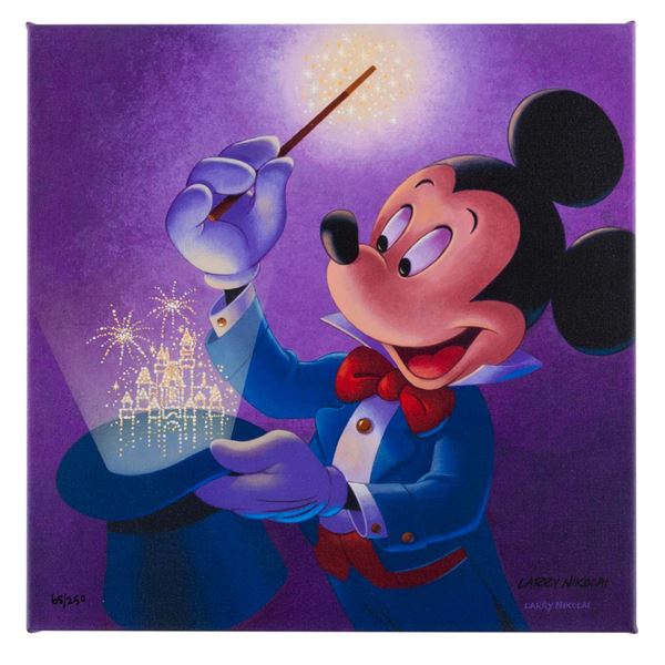 A "Magical Mickey" Canvas Print by Larry Nikolai.